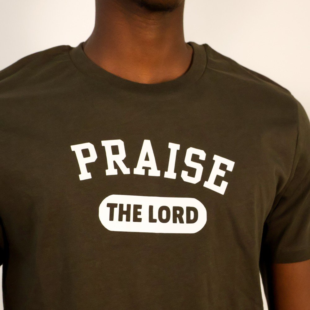T-shirt Khaki Praise Saved