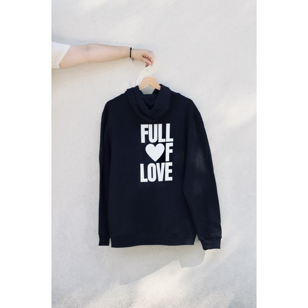 Sweathirt preta amor 