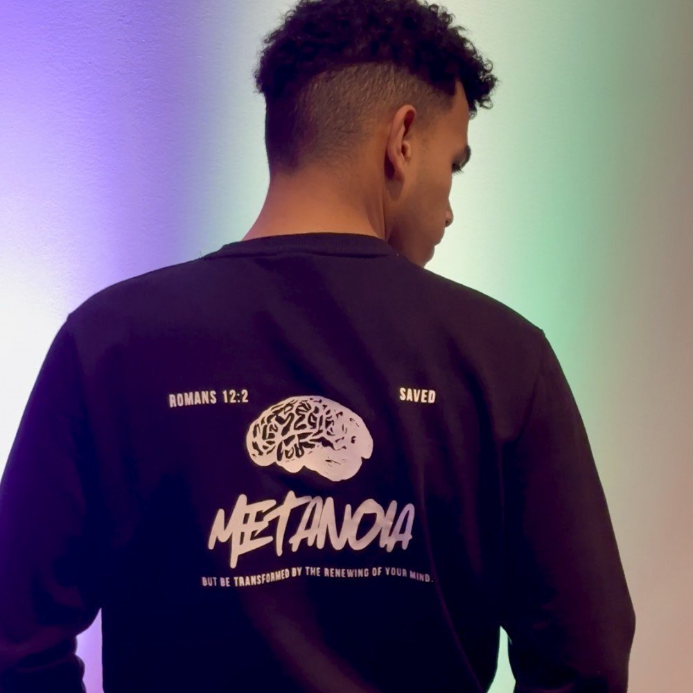 Sweatshirt Preta Metanoia